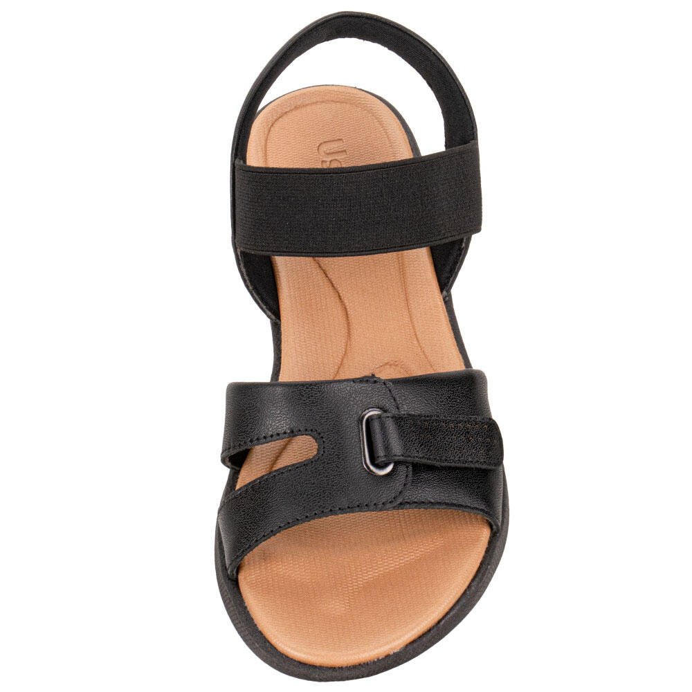 SANDÁLIA FEMININA FLAT USAFLEX AL1402  Preto 5