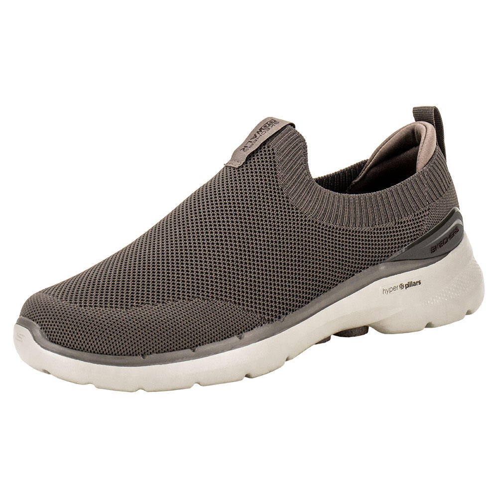 TÊNIS MASCULINO GO WALK 6 WARNOCK SKECHERS 216267 Cinza 1