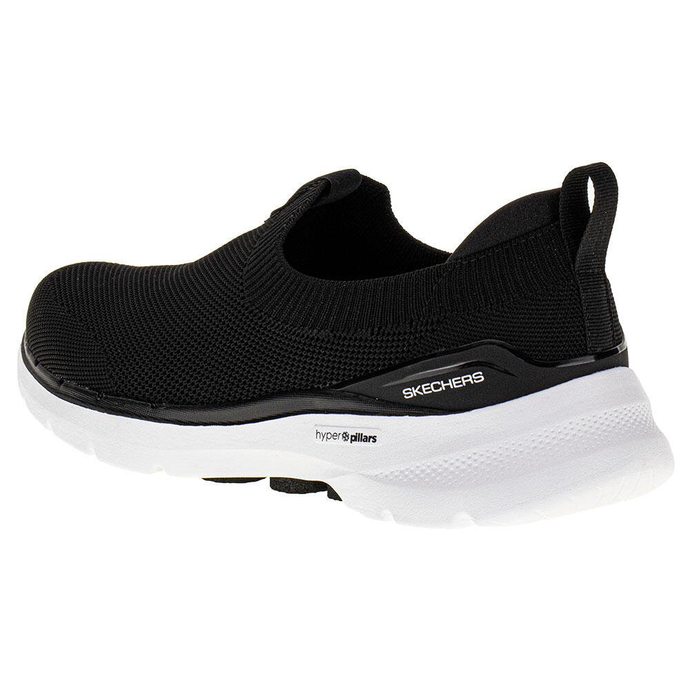 TÊNIS MASCULINO GO WALK 6 WARNOCK SKECHERS 216267 Preto 3