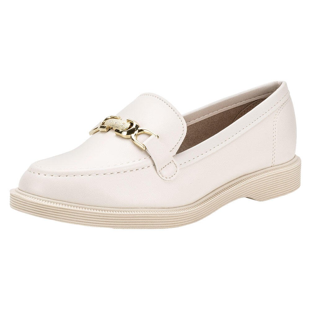 MOCASSIM FEMININO MOLECA 5666109  Branco 1