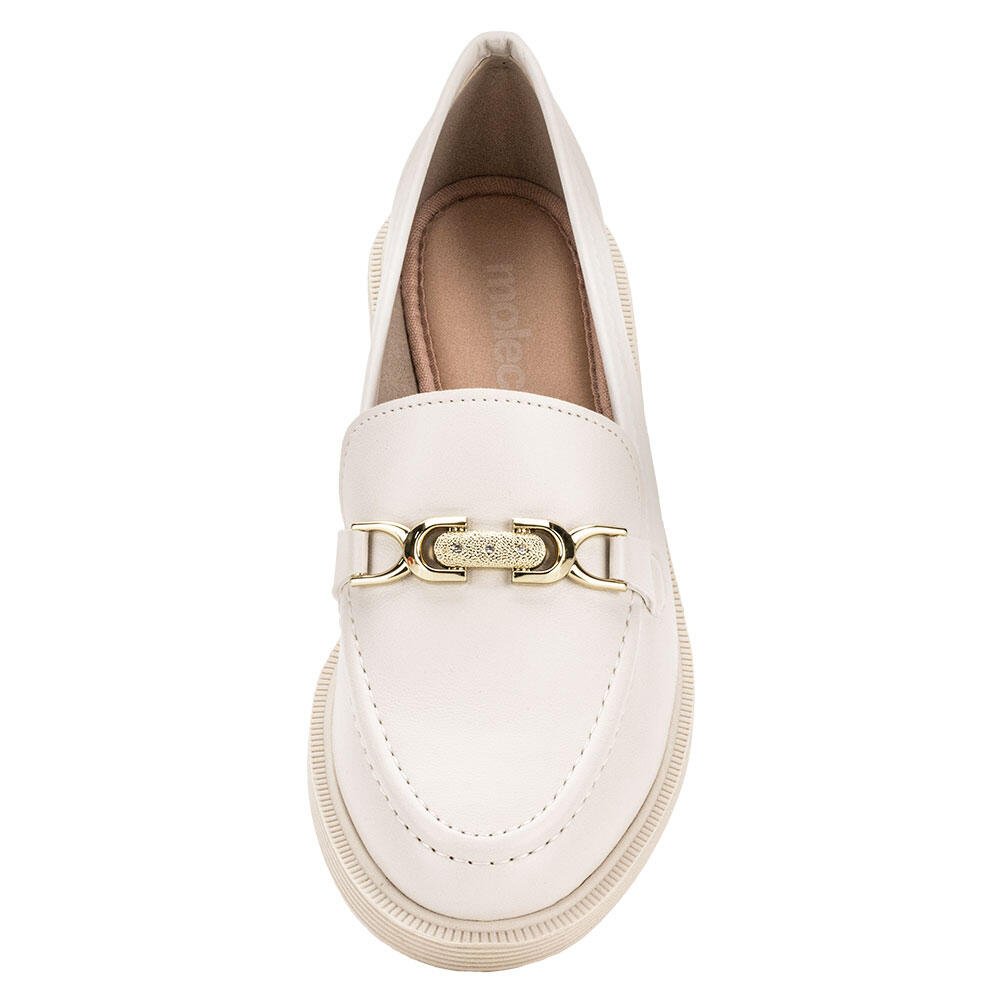 MOCASSIM FEMININO MOLECA 5666109  Branco 5