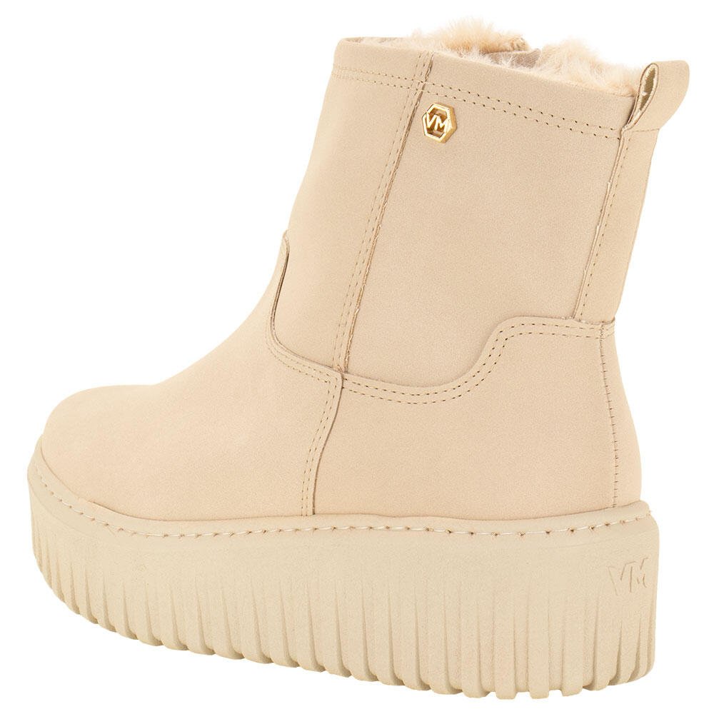 BOTA FEMININA CANO BAIXO VIA MARTE 04701004  Bege Claro 3