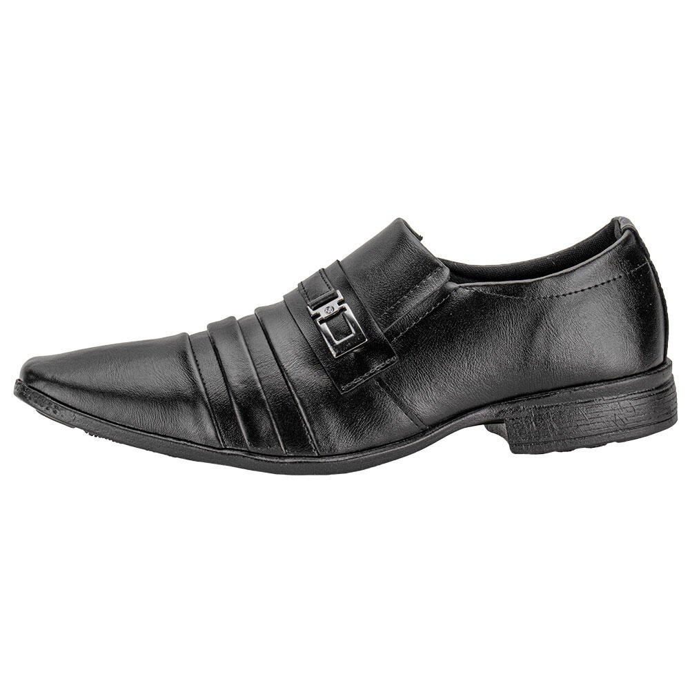 SAPATO MASCULINO SOCIAL MAIS LEVE 612 Preto