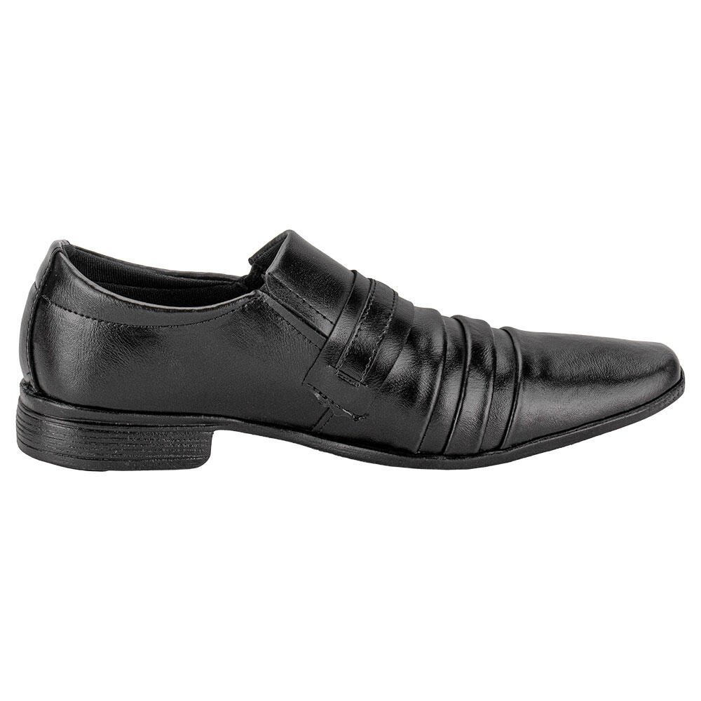 SAPATO MASCULINO SOCIAL MAIS LEVE 612 Preto 5