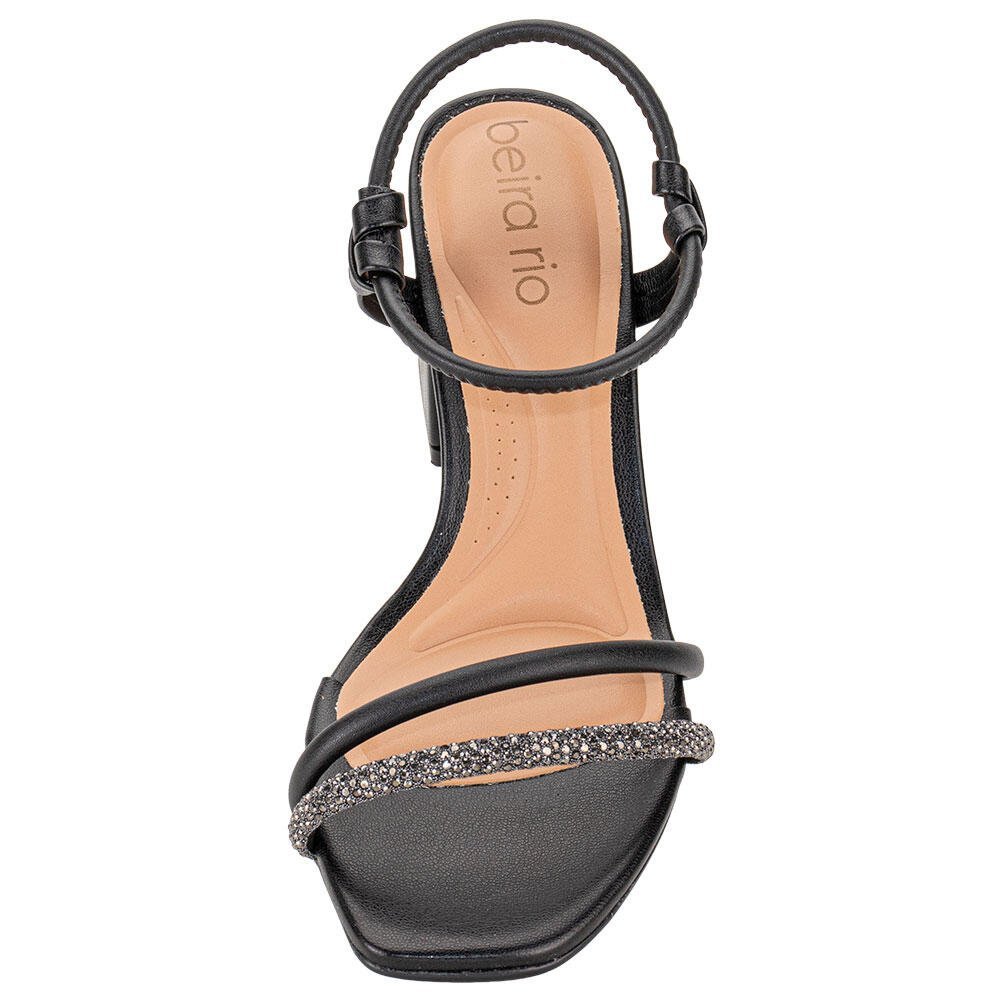 SANDÁLIA FEMININA SALTO GROSSO BEIRA RIO 8436213 Preto 4