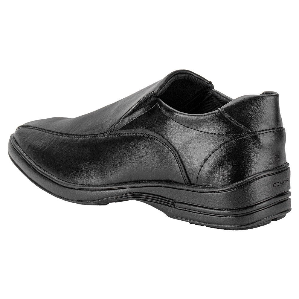 SAPATO MASCULINO SOCIAL MAIS LEVE 900  Preto 3