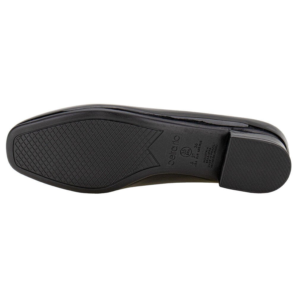 SAPATO FEMININO SALTO GROSSO BEIRA RIO 4318100  Preto 4