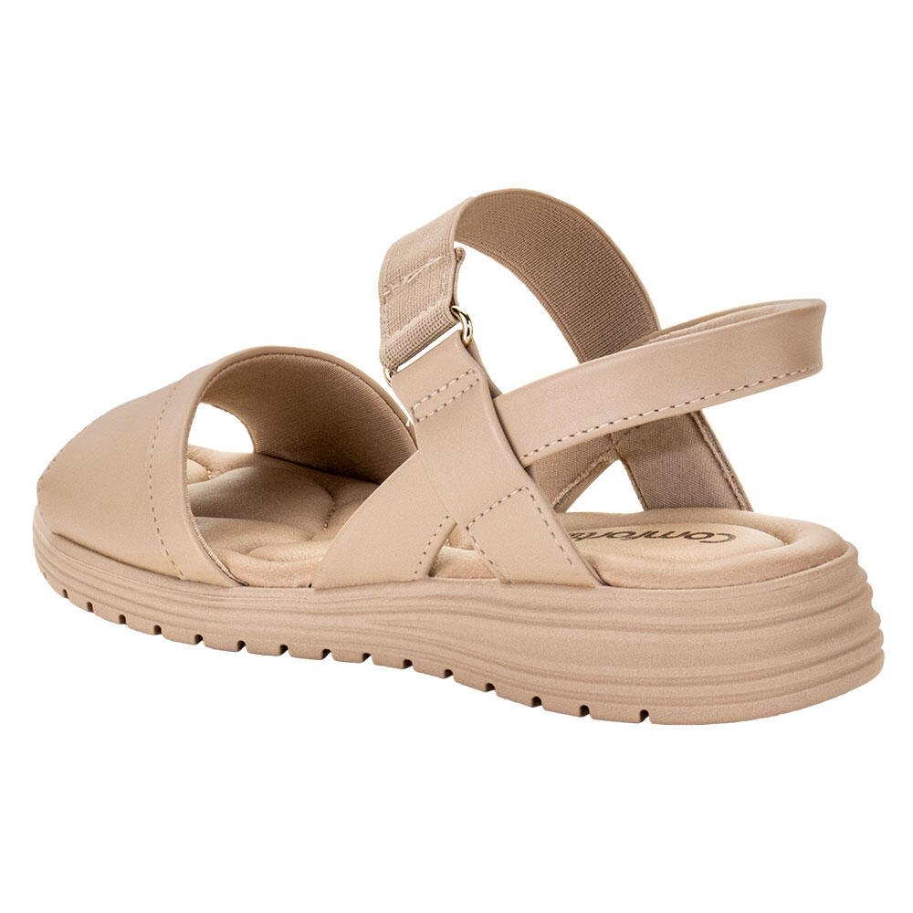SANDÁLIA FEMININA FLAT COMFORTFLEX 2451326  Bege 3