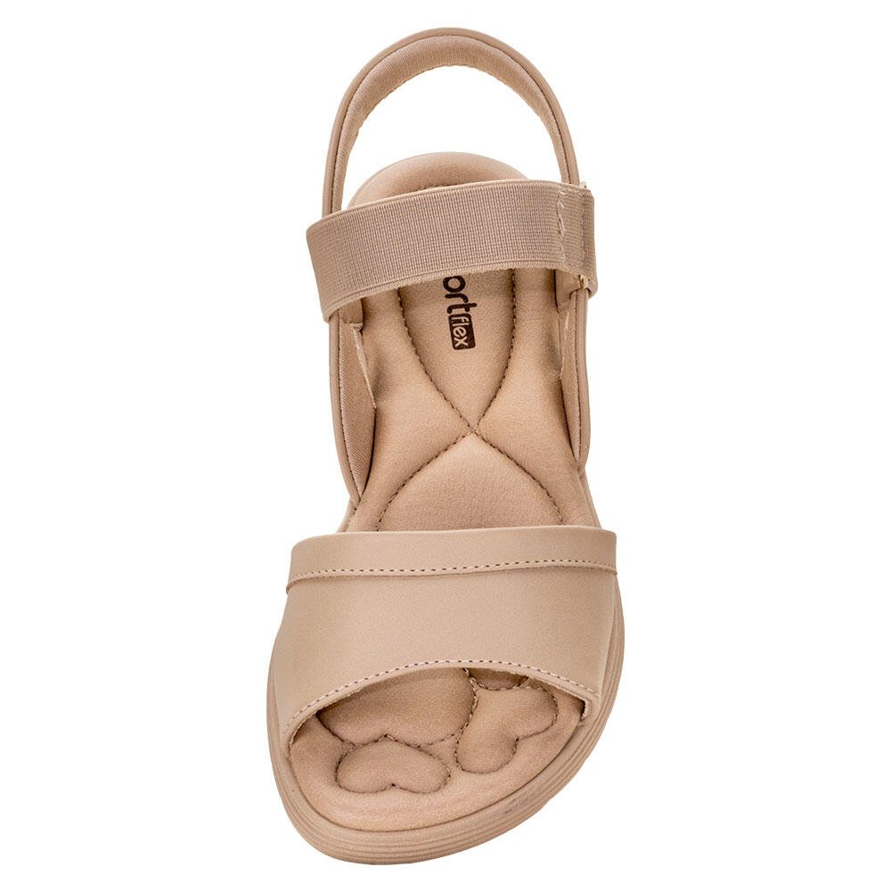 SANDÁLIA FEMININA FLAT COMFORTFLEX 2451326  Bege 5