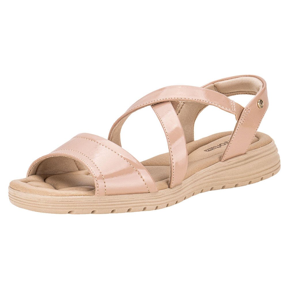 SANDÁLIA FEMININA FLAT COMFORTFLEX 2451324  Rosa 1