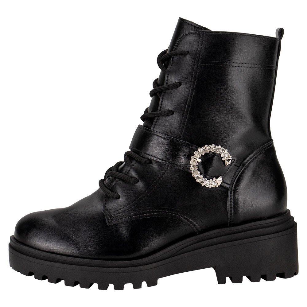 BOTA FEMININA COTURNO VIA MARTE 009005  Preto 2