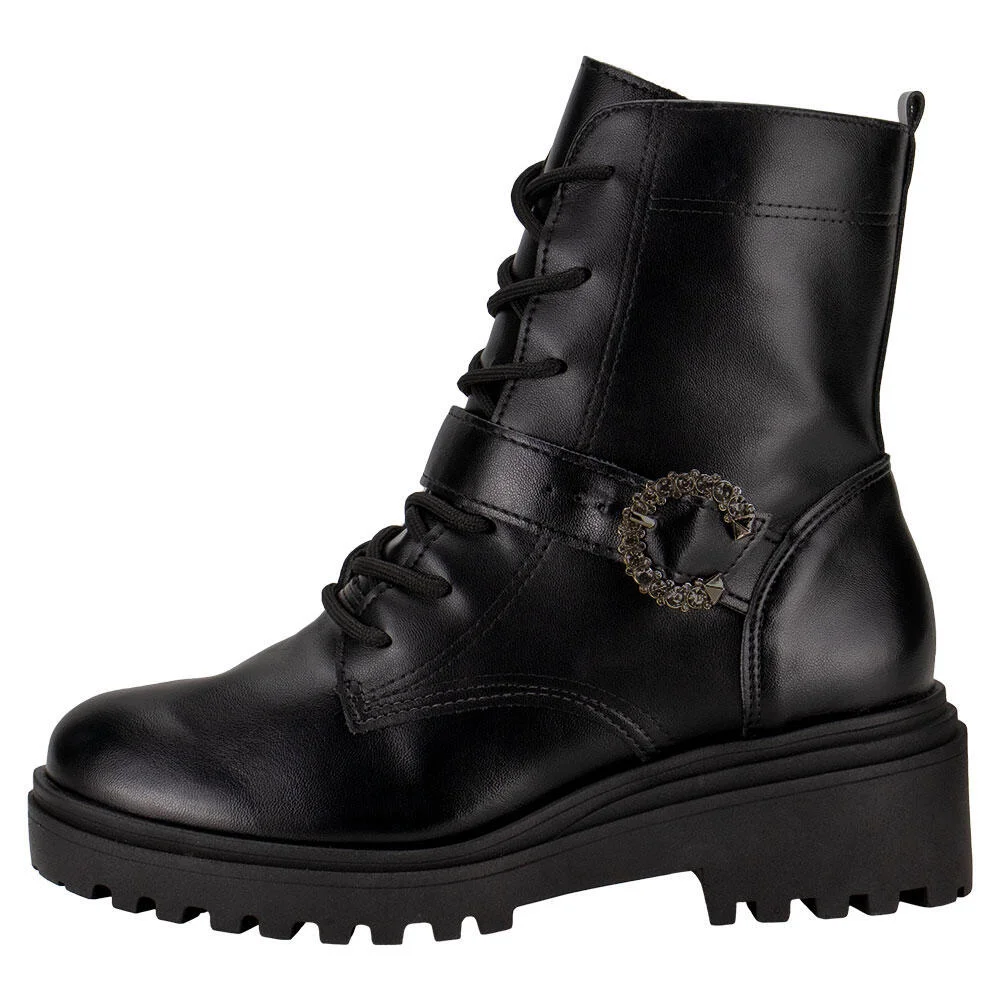 BOTA FEMININA COTURNO VIA MARTE 009005  Preto 2