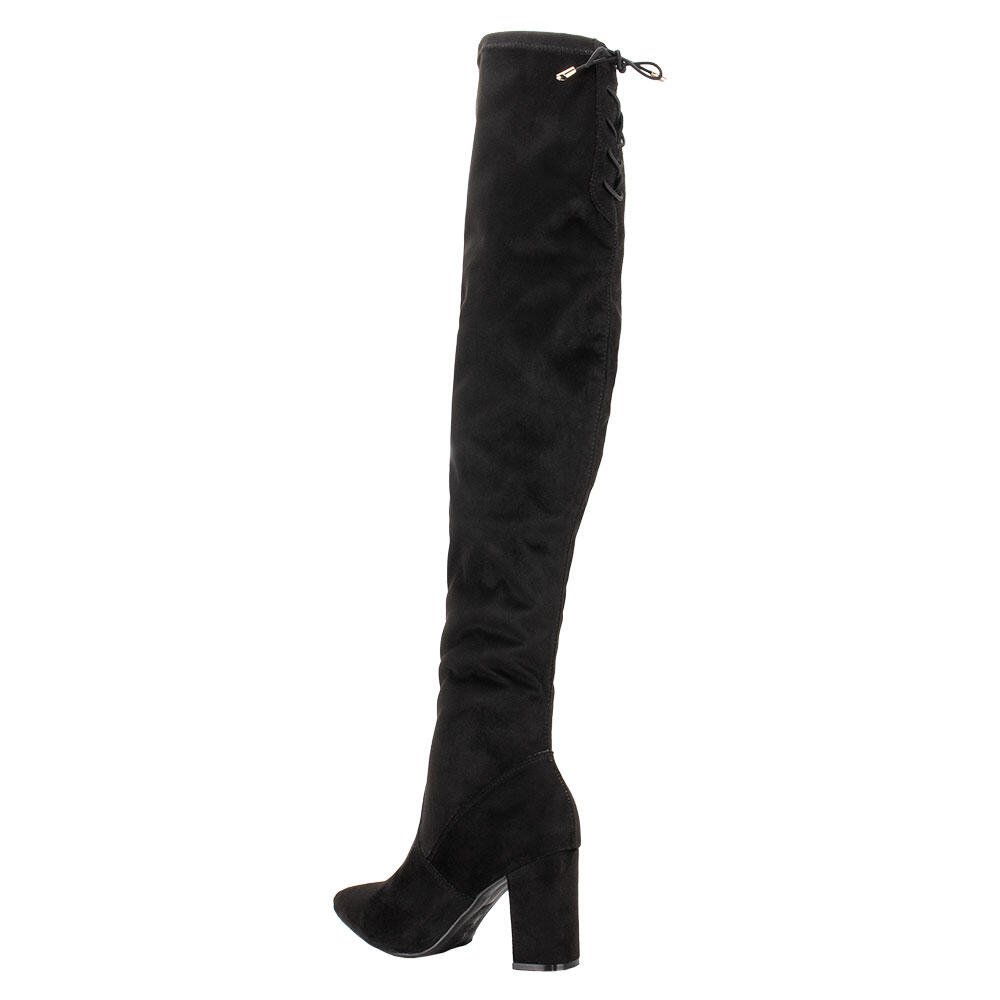 BOTA FEMININA OVER THE KNEE VIA MARTE 021014 Preto 3
