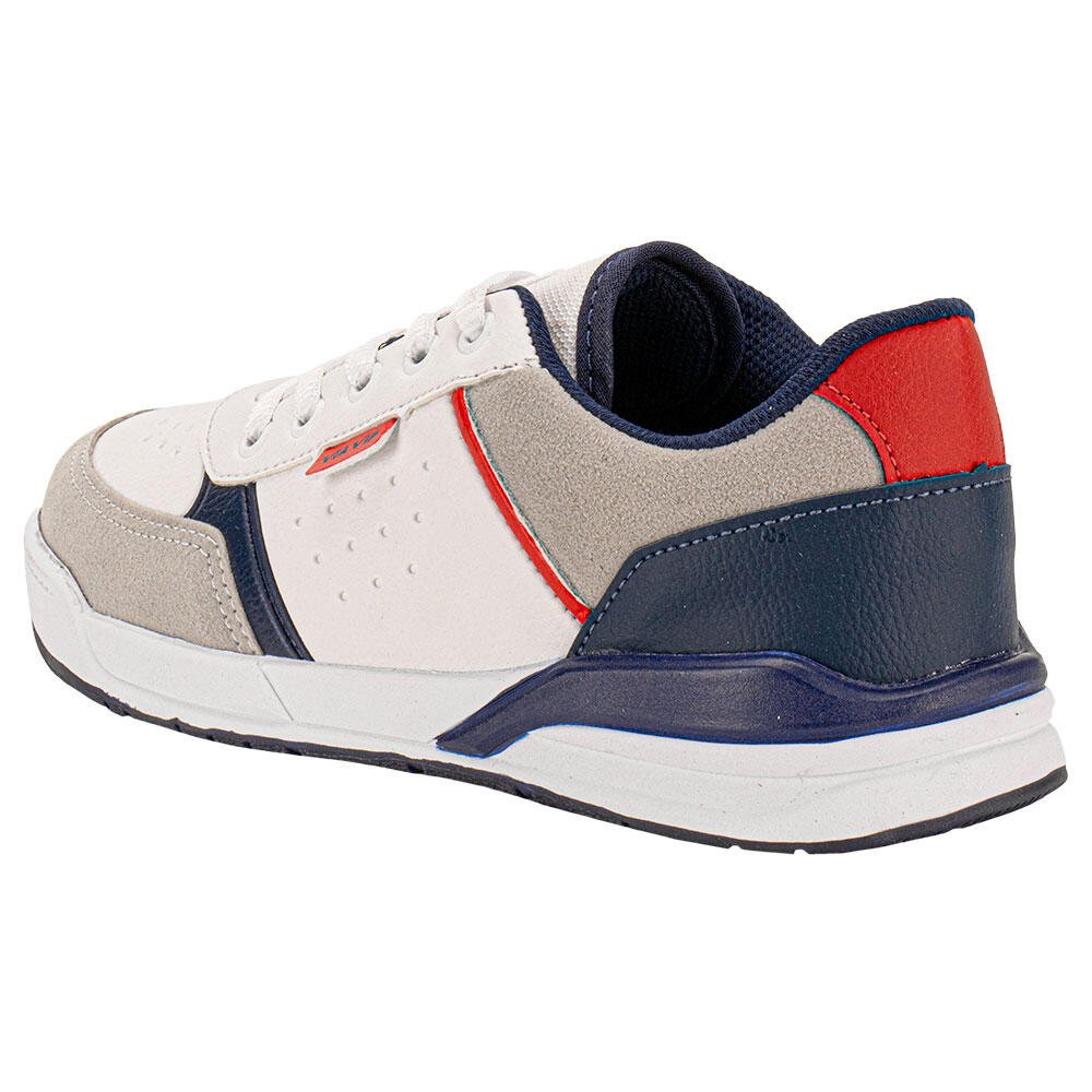 TÊNIS INFANTIL VIA VIP VV4009  Branco/Azul 3