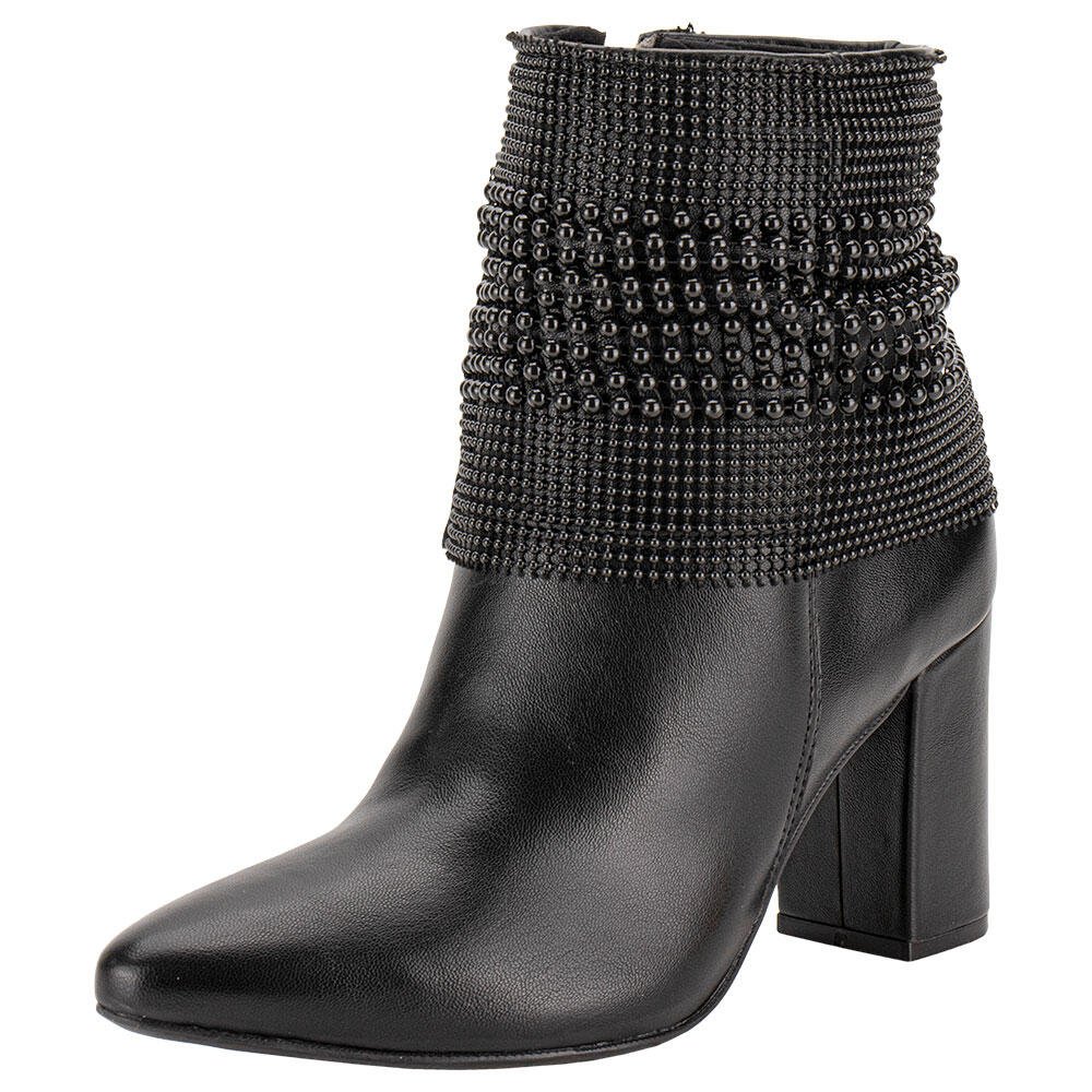 BOTA FEMININA CANO BAIXO VIA MARTE 021006  Preto 1