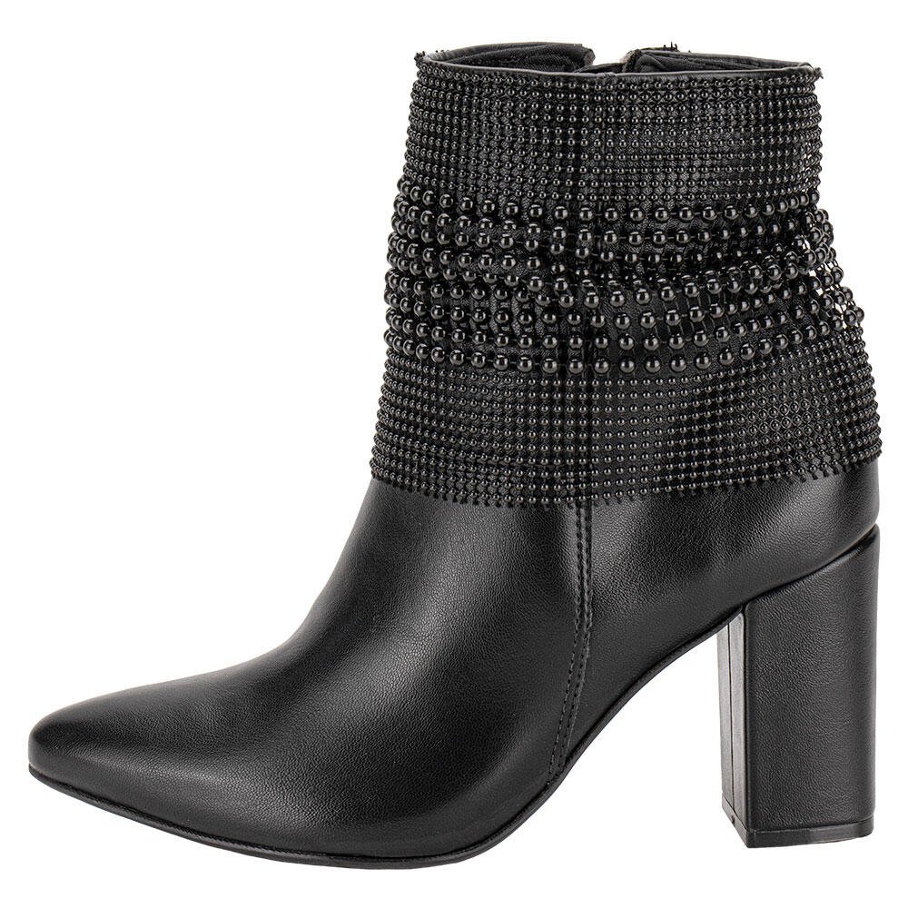 BOTA FEMININA CANO BAIXO VIA MARTE 021006  Preto 2