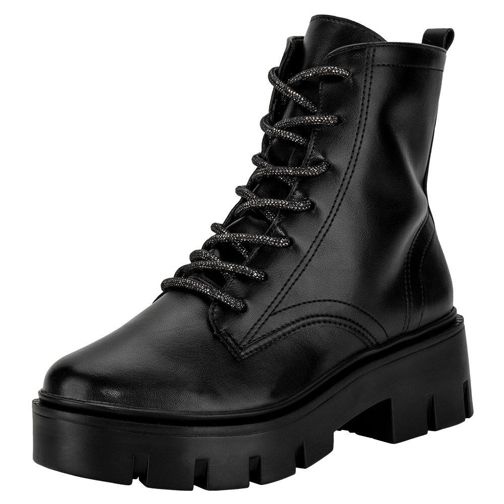 BOTA FEMININA COTURNO VIA MARTE 095001  Preto 1