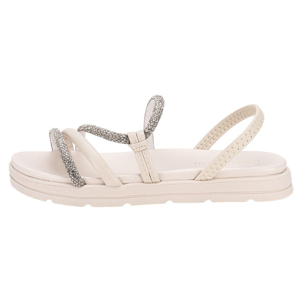 SANDÁLIA FEMININA FLAT MOLECA 5490113  Branco 2