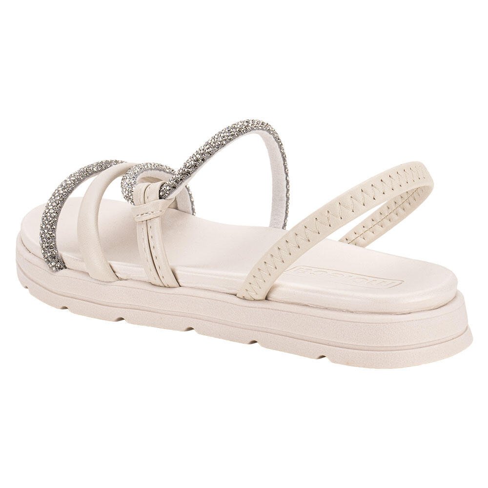 SANDÁLIA FEMININA FLAT MOLECA 5490113  Branco 3