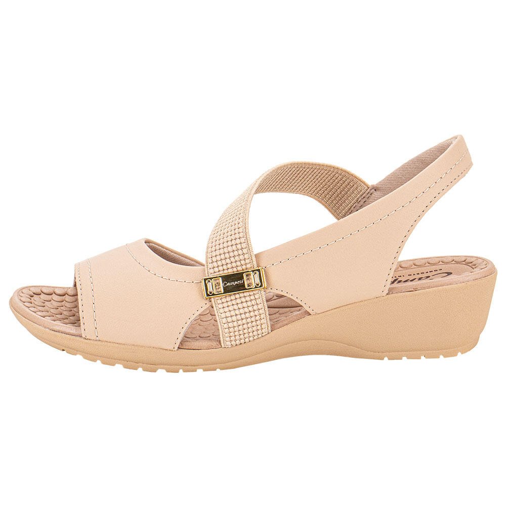 SANDÁLIA FEMININA FLAT CAMPESI CP081  Bege 2