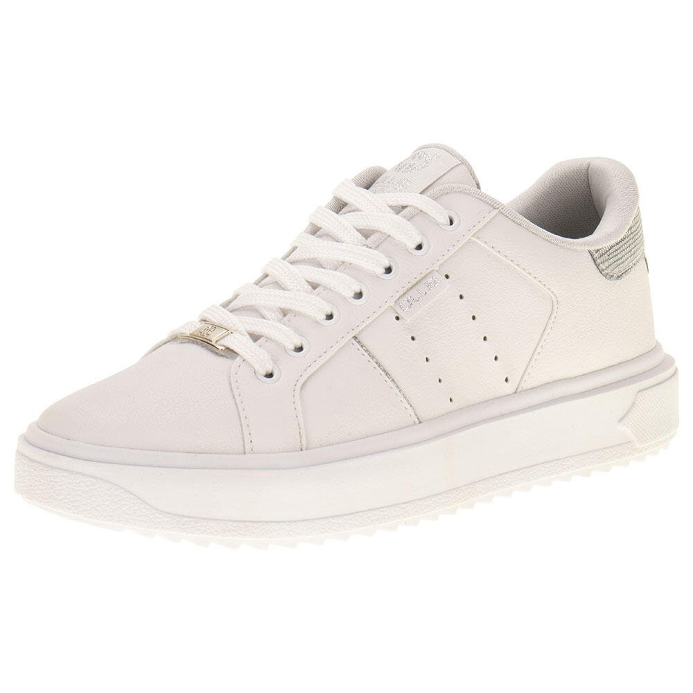 TÊNIS FEMININO LADY-F OLLIE 501  Branco/Cinza 1