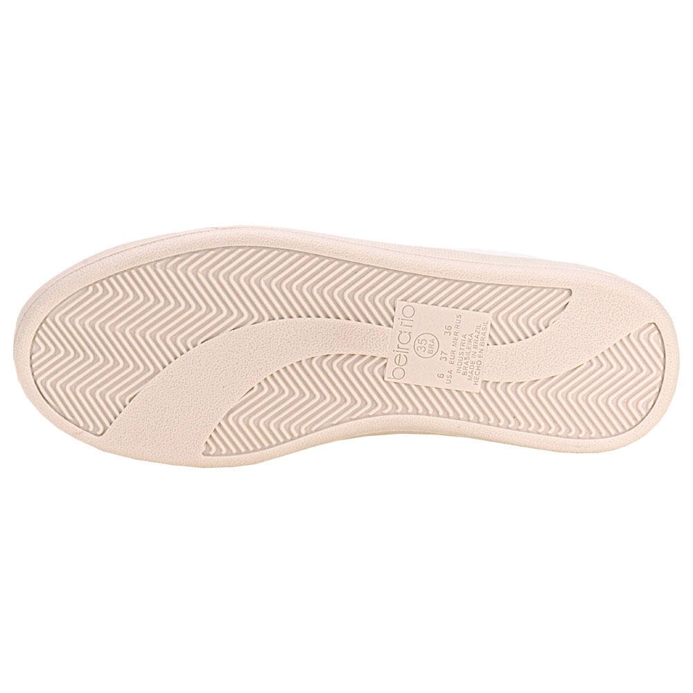 TÊNIS FEMININO CASUAL BEIRA RIO 4313103 Branco/Dourado 4