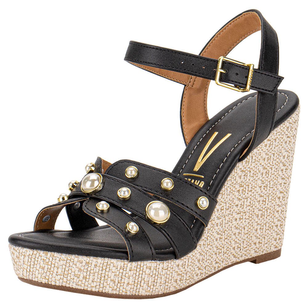 SANDÁLIA FEMININA ANABELA VIZZANO 62832117  Preto 1