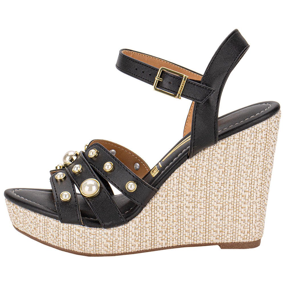 SANDÁLIA FEMININA ANABELA VIZZANO 62832117  Preto 2