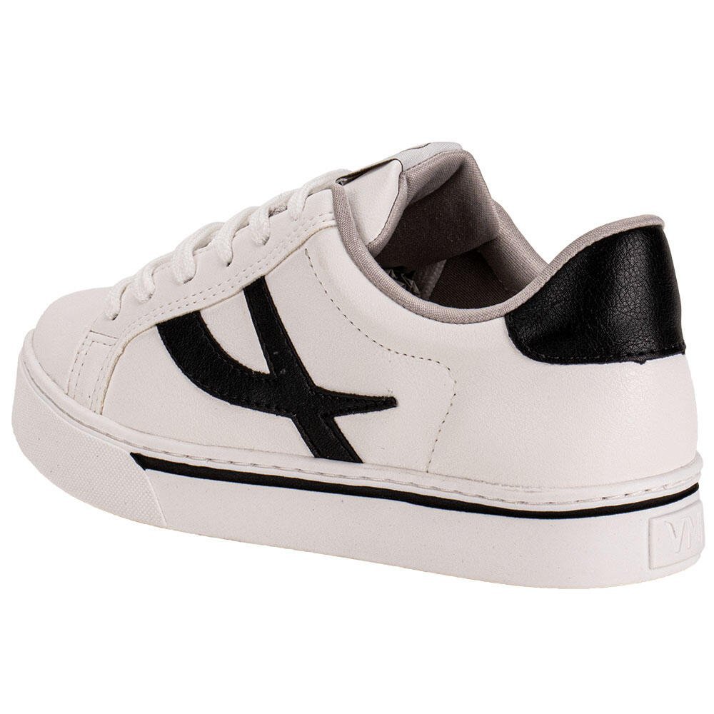 TÊNIS FEMININO VIA MARTE 016012 Branco/Preto 2