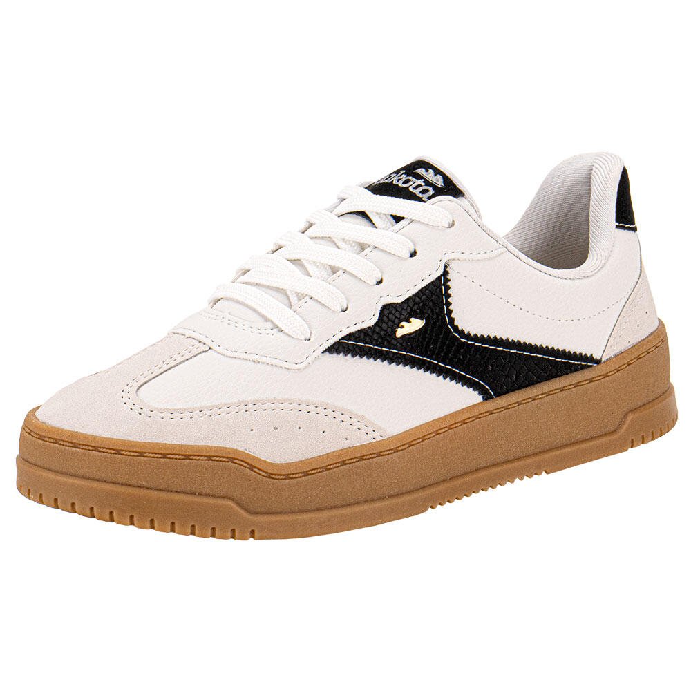 TÊNIS FEMININO CASUAL DAKOTA DA601 Branco/Preto 1