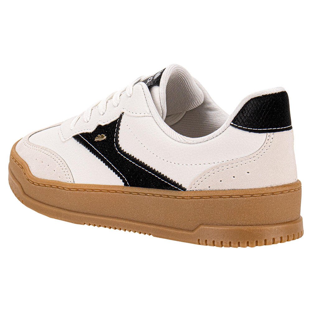 TÊNIS FEMININO CASUAL DAKOTA DA601 Branco/Preto 3
