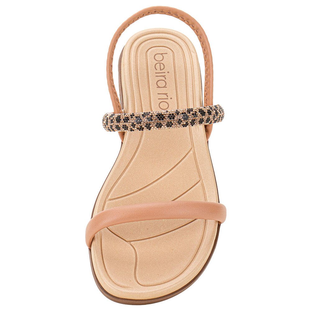 SANDÁLIA FEMININA FLAT BEIRA RIO 8507103  Bege 5