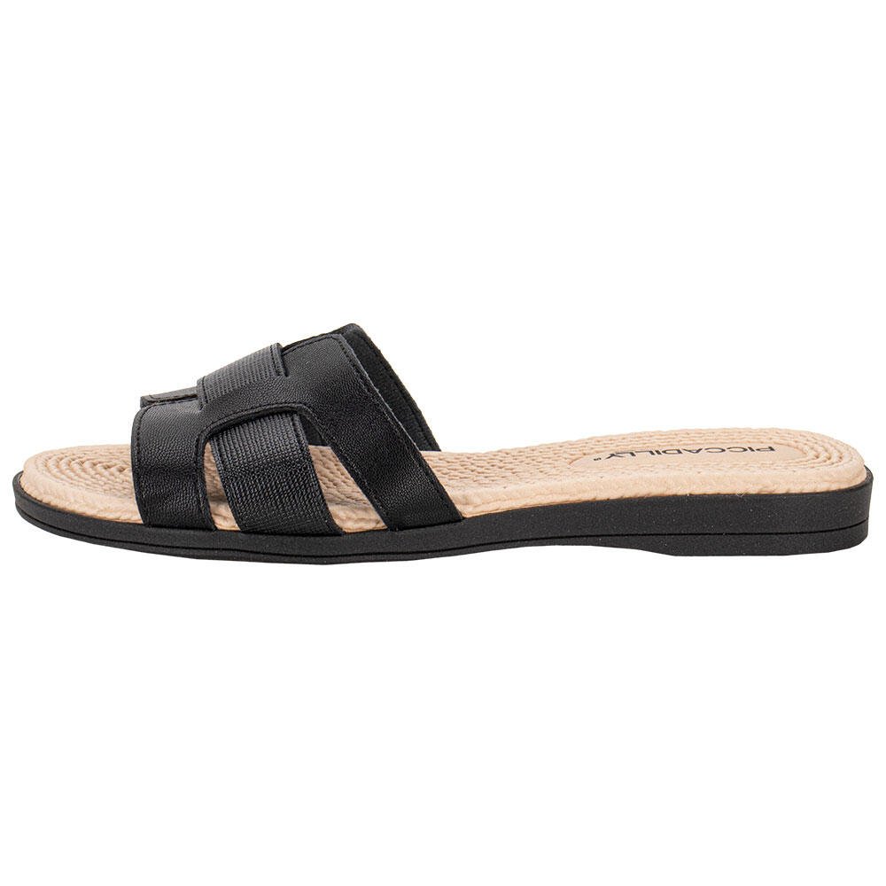 TAMANCO FEMININO FLAT PICCADILLY 513007  Preto 2