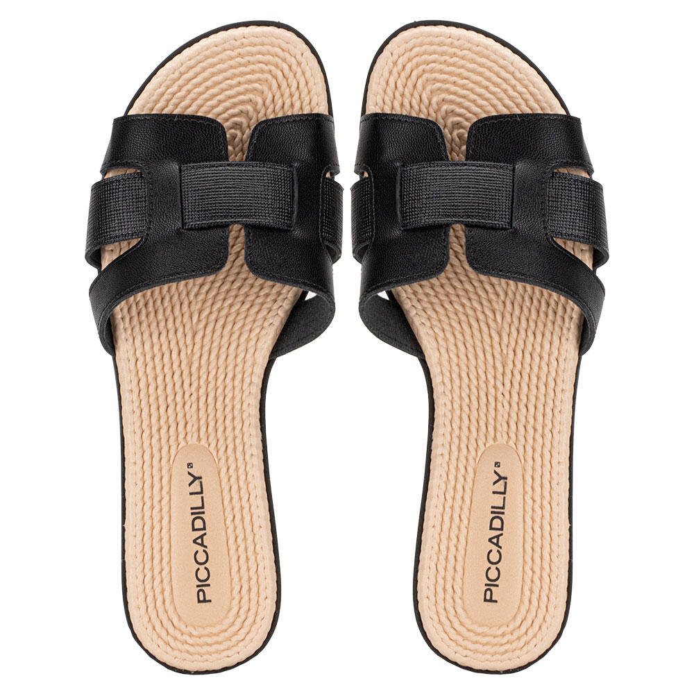 TAMANCO FEMININO FLAT PICCADILLY 513007  Preto 5