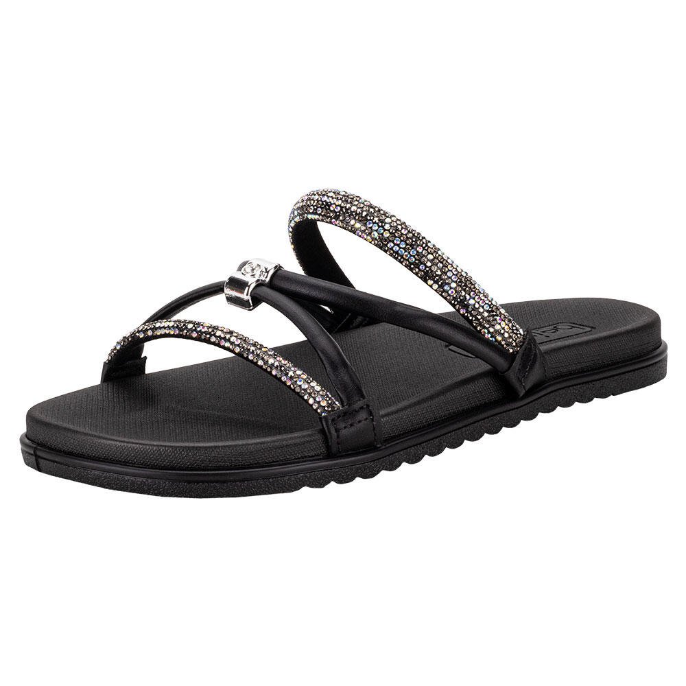 TAMANCO FEMININO FLAT BEIRA RIO 8529102 Preto 1