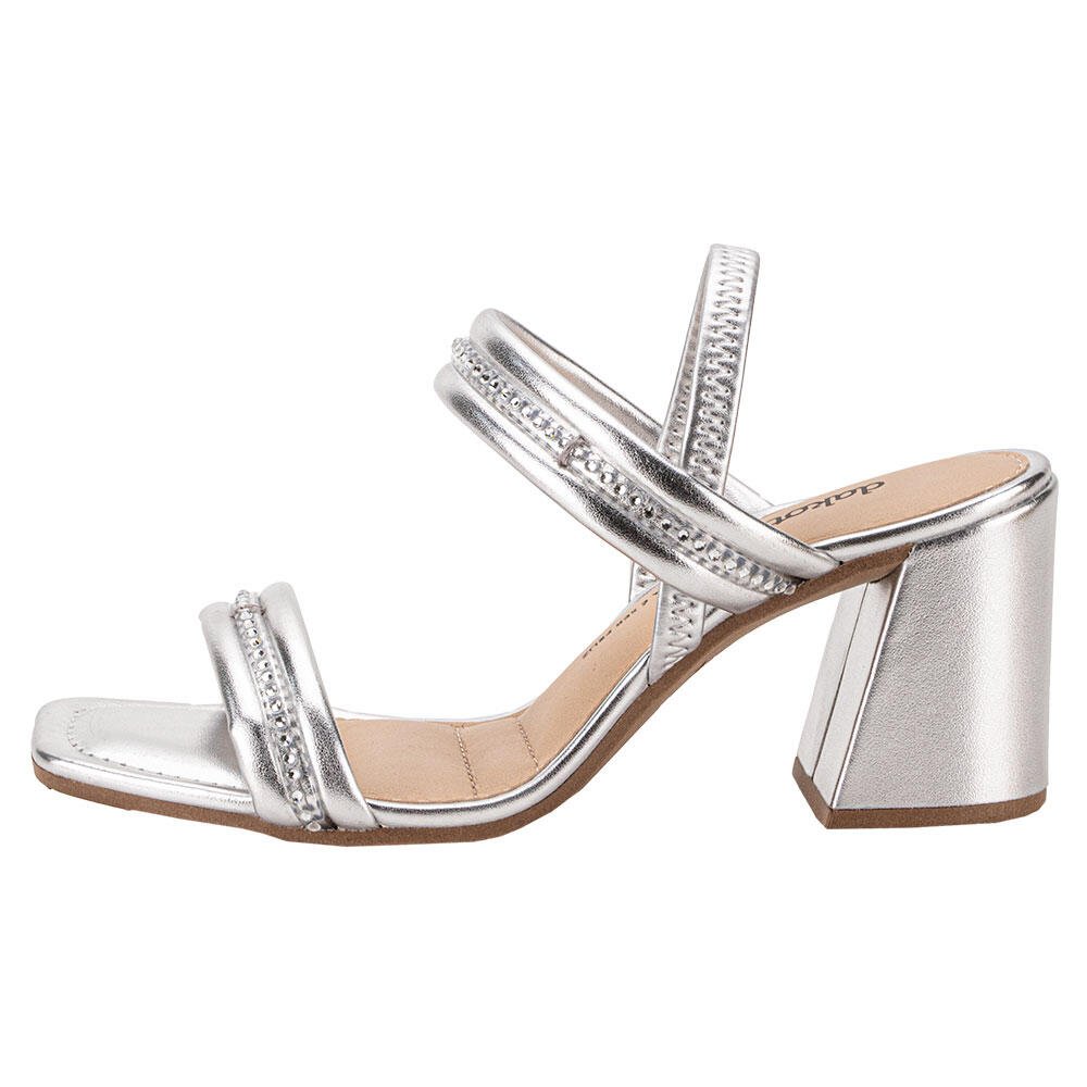 SANDÁLIA FEMININA SALTO GROSSO DAKOTA Y8391  Prata 2