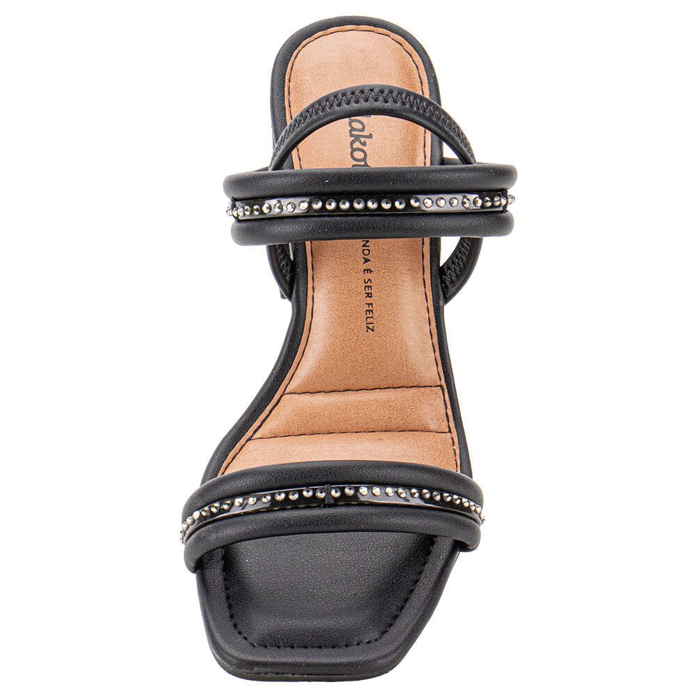 SANDÁLIA FEMININA SALTO GROSSO DAKOTA Y8391 Preto 5