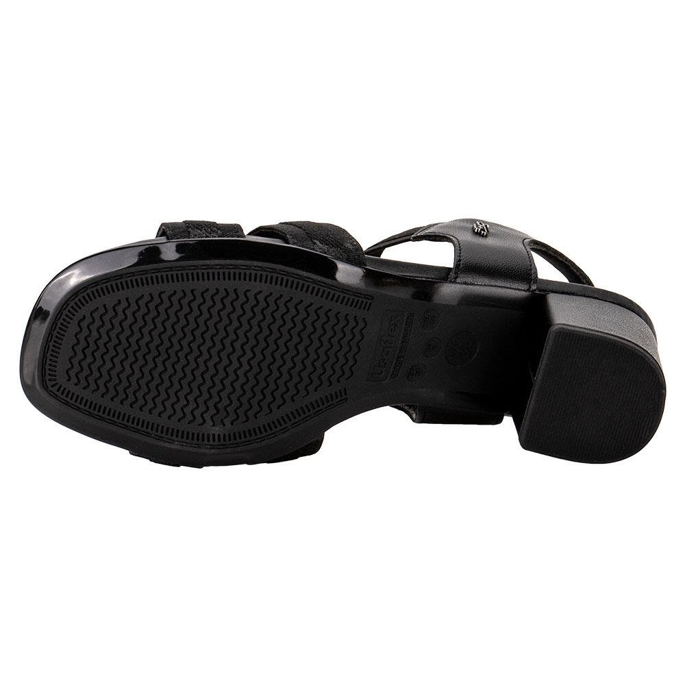 SANDÁLIA FEMININA SALTO GROSSO USAFLEX MA0505 Preto 4