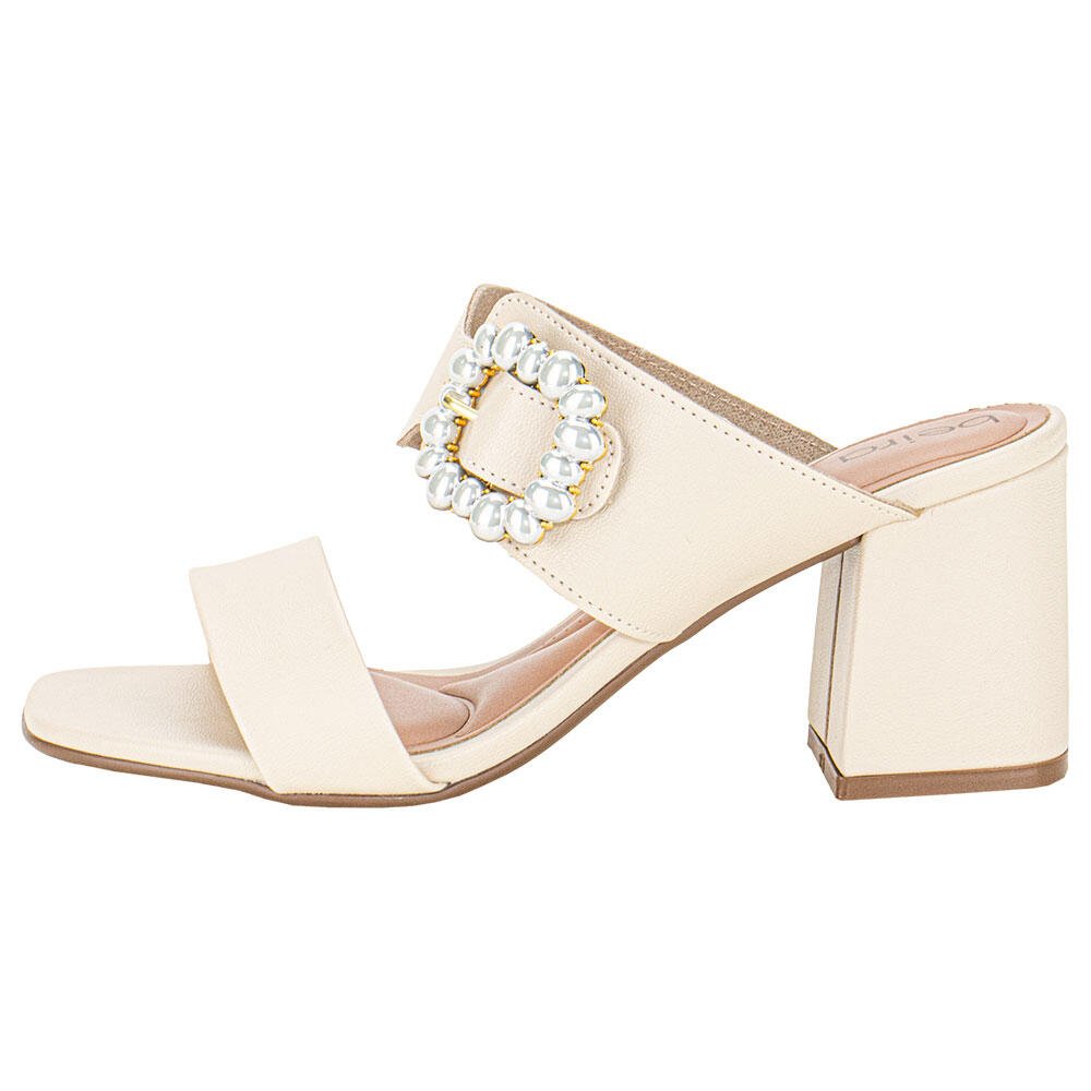 TAMANCO FEMININO SALTO GROSSO BEIRA RIO 8436232  Bege 2