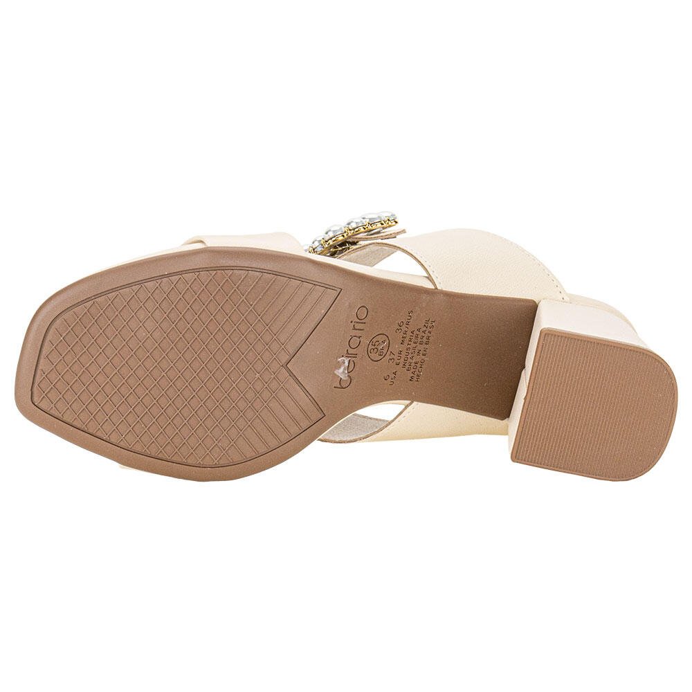 TAMANCO FEMININO SALTO GROSSO BEIRA RIO 8436232  Bege 4