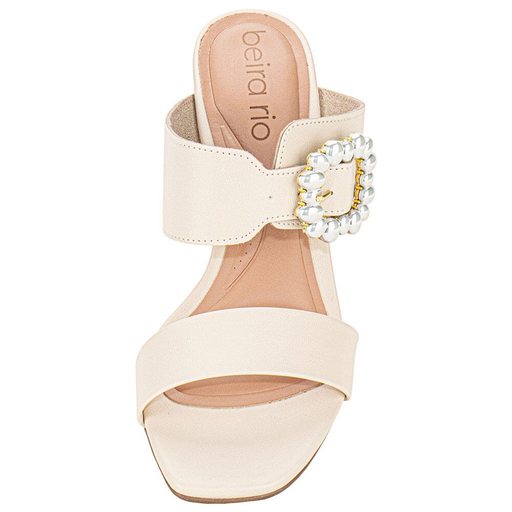 TAMANCO FEMININO SALTO GROSSO BEIRA RIO 8436232  Bege 5