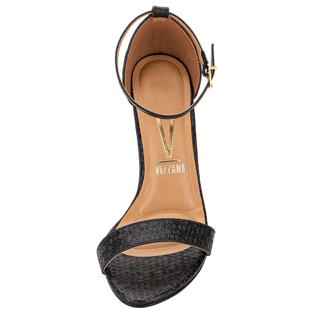 SANDÁLIA FEMININA SALTO FINO VIZZANO 6249452  Preto 5