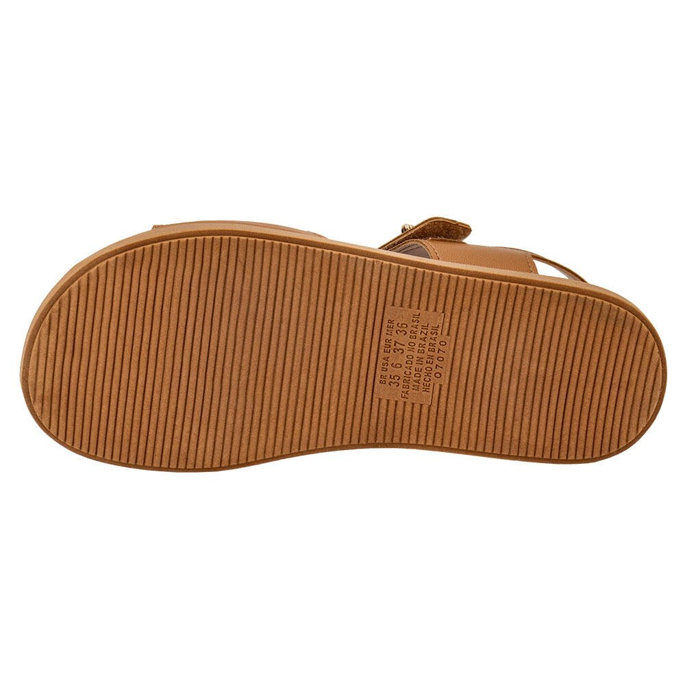 SANDÁLIA FEMININA FLAT MISSISSIPI MB523  Marrom 4