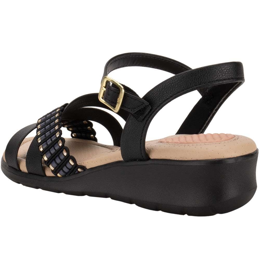 SANDÁLIA FEMININA ANABELA MODARE 7190102 Preto 3