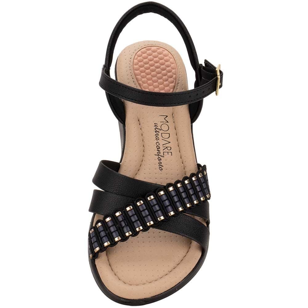 SANDÁLIA FEMININA ANABELA MODARE 7190102 Preto 5