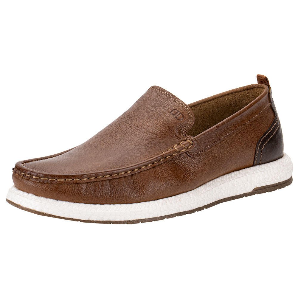 MOCASSIM MASCULINO FLOP PULSE DEMOCRATA 610101 Marrom