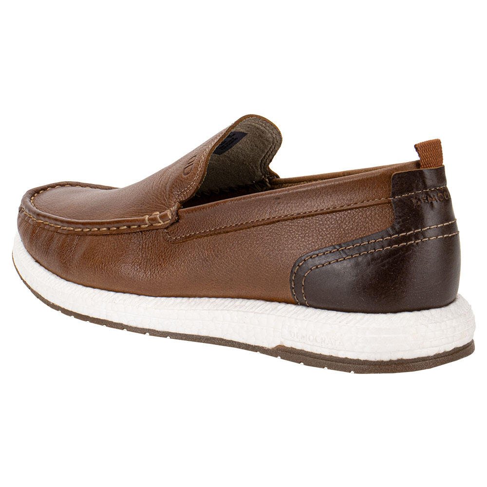 MOCASSIM MASCULINO FLOP PULSE DEMOCRATA 610101 Marrom