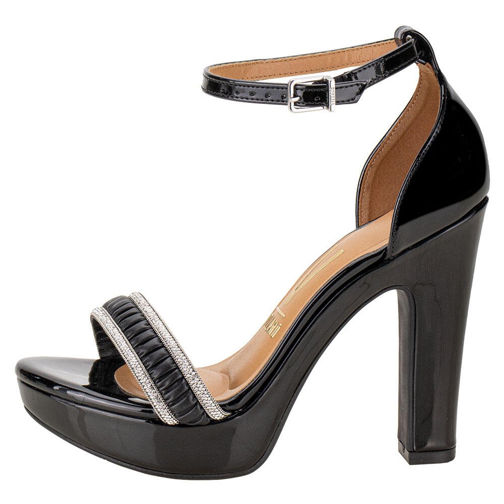 SANDÁLIA FEMININA SALTO GROSSO VIZZANO 6292265 Preto 2