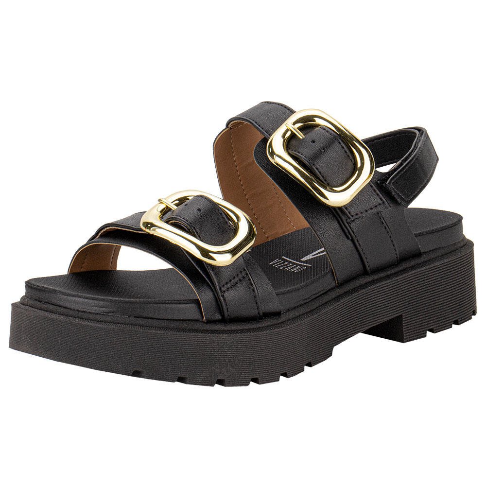 SANDÁLIA FEMININA SALTO GROSSO VIZZANO 6499115  Preto 1