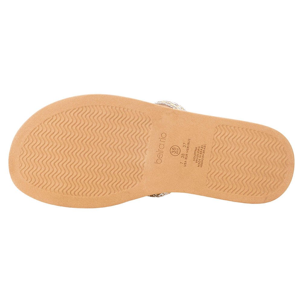 TAMANCO FEMININO FLAT BEIRA RIO 8488105  Dourado 4